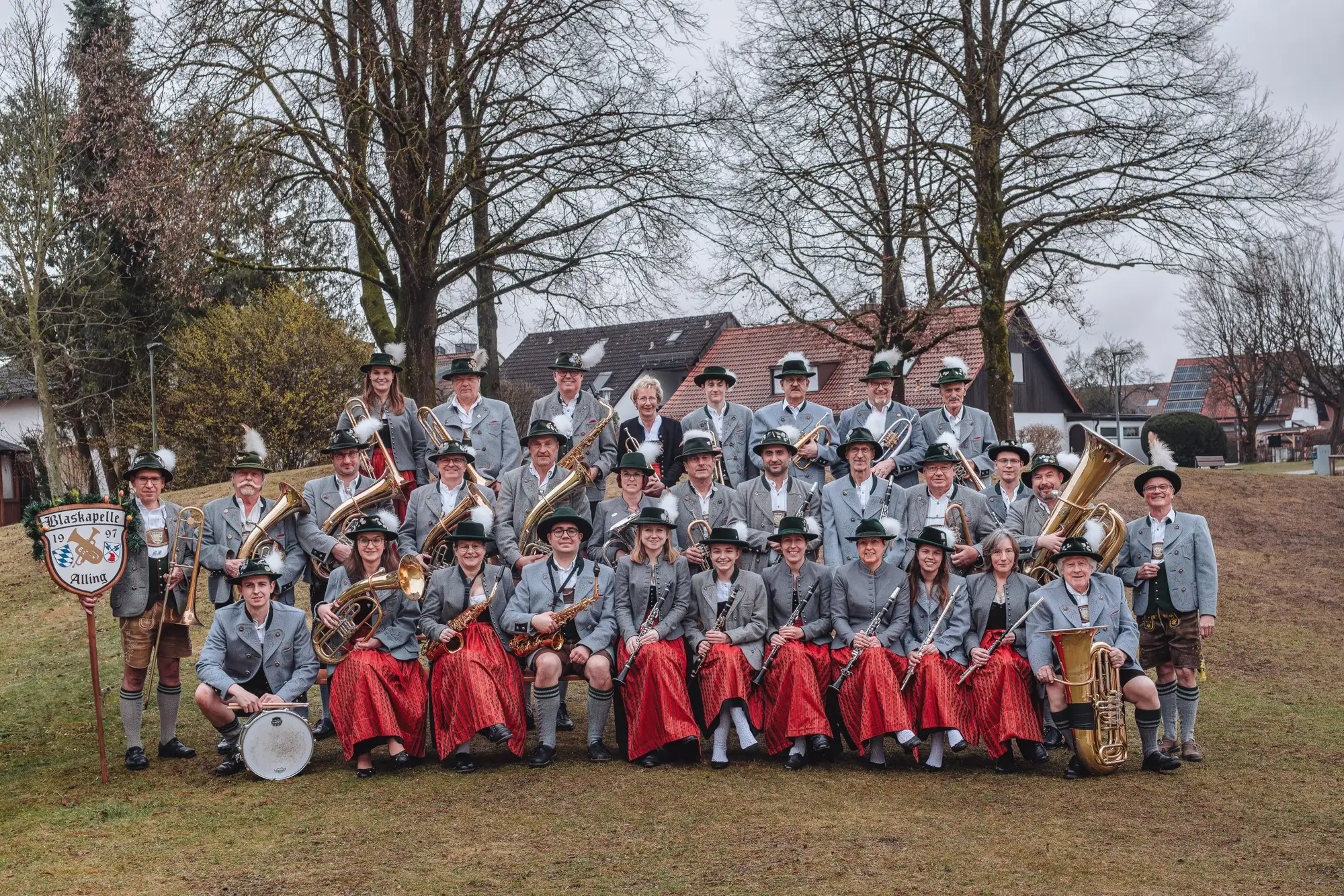 Die Blaskapelle Alling in Tracht