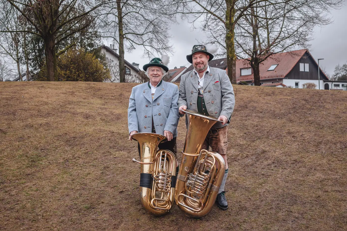 Das Register Tuba der Blaskapelle Alling.
